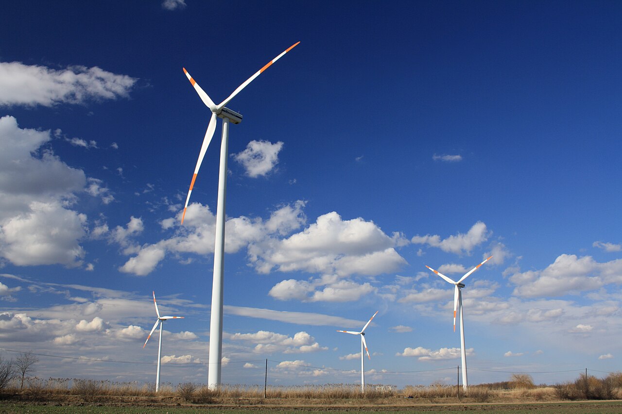 Turbine eoliene în vestul Ungariei